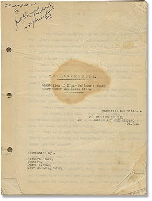 Image du vendeur pour The Missing People [The Investors] (Original treatment script for the 1939 film) mis en vente par Royal Books, Inc., ABAA