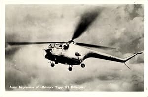 Ansichtskarte / Postkarte Hubschrauber Bristol, Type 171 Helicopter, Britischer Militärhubschrauber