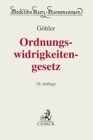 Seller image for Gesetz ber Ordnungswidrigkeiten for sale by moluna