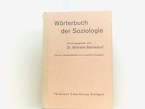 Image du vendeur pour Wrterbuch der Soziologie mis en vente par Book Broker