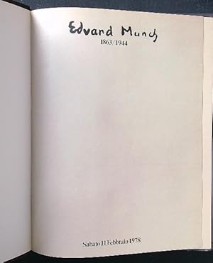 Imagen del vendedor de Edvard Munch 1863-1944 a la venta por Miliardi di Parole