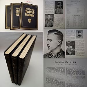 Seller image for Der Weg zum Nationalsozialismus. Band 1: Von Weimar bis Potsdam, von Dr. Fritz Gervinus und Werner Wolf. Deutsche Geschichte von 1918 bis zur Gegenwart / Band 2: Die berwindung des Marxismus durch den deutschen Sozialismus Adolf Hitlers. Mit Beitrgen und unter Mitarbeit von Dr. Robert Ley (Fhrer der Deutschen Arbeitsfront), Dr. Ottokar Lorenz (Reichsjugendfhrung) und Dr. Franz Hochstetter / Band 3: Die Ruhmeshalle der SA., SS. und HJ., des frheren Stahlhelms und der fr das Dritte Reich gefallenen Parteigenossen. Herausgegeben mit Untersttzung des Gaupresseamts Berlin, vieler SA.- und SS.-Formationen, zahlreicher Gau- und Kreisleitungen und Ortsgruppen der NSDAP und vielen Beitrgen von Parteigenossen * 3 Bnde ( v o l l s t  n d i g ) for sale by Galerie fr gegenstndliche Kunst