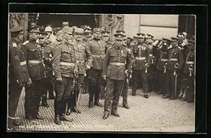 Ansichtskarte Praha, VII. Slet Vsesokolsky 1921, Soldaten in Uniform