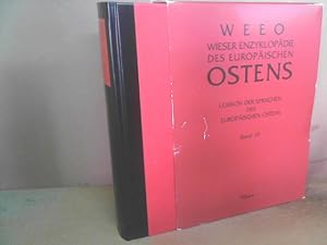 Seller image for Lexikon der Sprachen des Europischen Ostens. (= Wieser Enzyklopdie des Europischen Ostens (WEEO), Band 10). for sale by Antiquariat Deinbacher