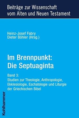 Bild des Verkufers fr Im Brennpunkt: Die Septuaginta zum Verkauf von moluna