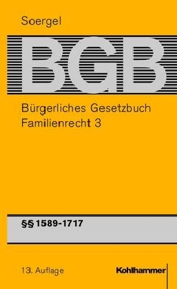 Bild des Verkufers fr Familienrecht III, Paragr. 1589-1717 BGB zum Verkauf von moluna