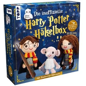 Bild des Verkufers fr Die inoffizielle Harry Potter Hkelbox. Mit Anleitungsbuch und Material : Buch (32 S., DIN A5, Softcover), Hkelnadel, Acryl-Garn (9 Farben), Fllmaterial, Sicherheitsaugen, Nadel, Maschenmarkierer zum Verkauf von AHA-BUCH GmbH