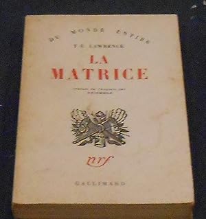 Image du vendeur pour La Matrice Journal du Dpt de la Royal Air Force (aot-septembre 1922) suivi de notes ultrieures par le simple soldat Ross, matricule 352087 mis en vente par Librairie Sedon