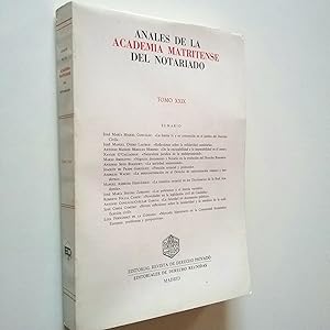 Imagen del vendedor de Anales de la Academia Matritense del Notariado. Tomo XXIX a la venta por MAUTALOS LIBRERA