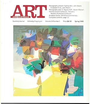 Art and Australia. Arts Quarterly Volume 24 Number 1 Spring 1986