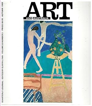 Art and Australia. Arts Quarterly Volume 23 Number 3 Autumn 1986