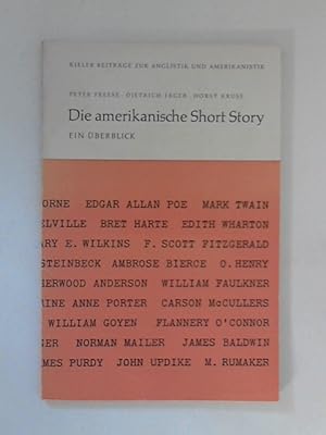 Immagine del venditore per Die amerikanische Short Story : ein berblick. venduto da ANTIQUARIAT FRDEBUCH Inh.Michael Simon