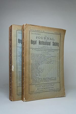 Seller image for The Journal of the Royal Horticultural Society Vol. LVII Part 1 January and Part 2 December 1932 for sale by Andmeister Books