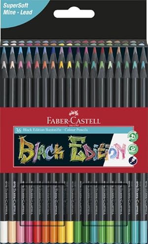 Bild des Verkufers fr Faber-Castell Buntstifte Black Edition 36er Kartonetui zum Verkauf von AHA-BUCH GmbH