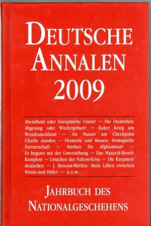 Imagen del vendedor de Deutsche Annalen 2009 - Jahrbuch des Nationalgeschehens a la venta por Antiquariat Jterbook, Inh. H. Schulze