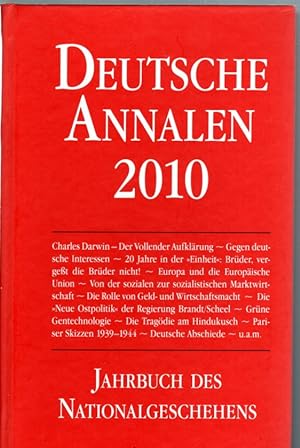 Imagen del vendedor de Deutsche Annalen 2010 - Jahrbuch des Nationalgeschehens a la venta por Antiquariat Jterbook, Inh. H. Schulze