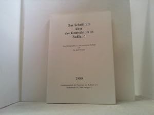 Imagen del vendedor de Das Schrifttum ber das Deutschtum in Ruland. Eine Bibliographie. a la venta por Antiquariat Uwe Berg