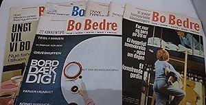 Manedsmagasinet Bo Bedre - Hus, Hjem, Have, Mad, Fritid 6 issues from between Oct 1965 and April ...