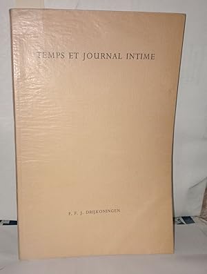 Seller image for Temps et journal intime . Essai sur l'oeuvre de Maurice De Gurin for sale by Librairie Albert-Etienne