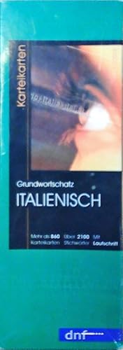 Bild des Verkufers fr Grundwortschatz Italienisch. Karteikarten Karteikarten, inklusive Lautschrift zum Verkauf von Berliner Bchertisch eG