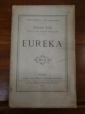 Image du vendeur pour Eureka. Traduit par Charles Baudelaire. mis en vente par Librairie Lang