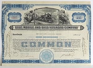Seller image for Gulf, Mobile and Ohio Railroad Company Stock Certificate 100 Shares for sale by Argyl Houser, Bookseller