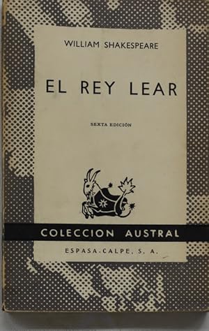 Imagen del vendedor de El rey Lear a la venta por Librera Alonso Quijano