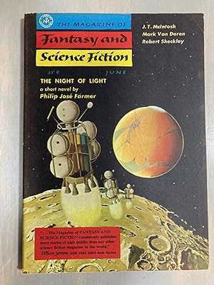 Imagen del vendedor de The Magazine of Fantasy and Science Fiction June 1957 Vol. 12 No. 6 a la venta por biblioboy
