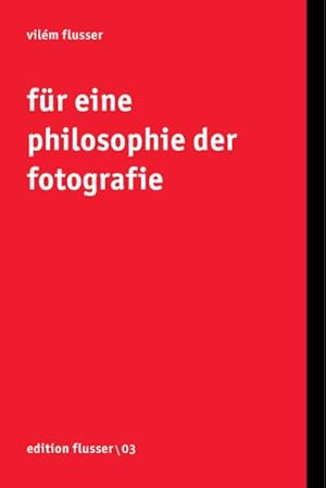Seller image for Fr eine Philosophie der Fotografie for sale by Rheinberg-Buch Andreas Meier eK
