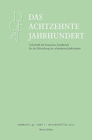 Bild des Verkufers fr Das achtzehnte Jahrhundert 43/1 zum Verkauf von Rheinberg-Buch Andreas Meier eK