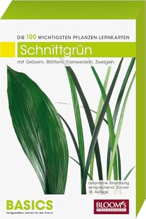 Bild des Verkufers fr Schnittgrn : Die 100 wichtigsten Pflanzen-Lernkarten. berarbeitet nach Zander 18. Auflage zum Verkauf von AHA-BUCH GmbH