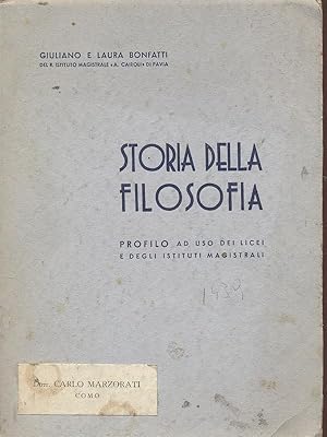 Bild des Verkufers fr Storia della filosofia zum Verkauf von Librodifaccia