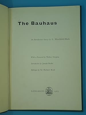 The Bauhaus - An Introductory Survey