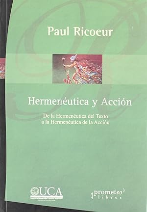 Immagine del venditore per Hermeneutica y accion venduto da Imosver