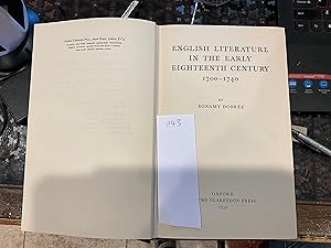 Immagine del venditore per ENGLISH LITERATURE IN THE EARLY EIGHTEENTH CENTURY 1700-1740 venduto da Book Garden