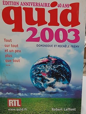 Seller image for Quid 2003- Tout sur tout et un peu plus que tout for sale by Tamery