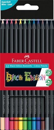 Bild des Verkufers fr Faber-Castell Buntstifte Black Edition 12er Kartonetui zum Verkauf von AHA-BUCH GmbH