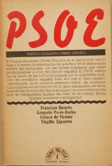 Image du vendeur pour PSOE. PARTIDO SOCIALISTA OBRERO ESPAOL mis en vente par ALZOFORA LIBROS