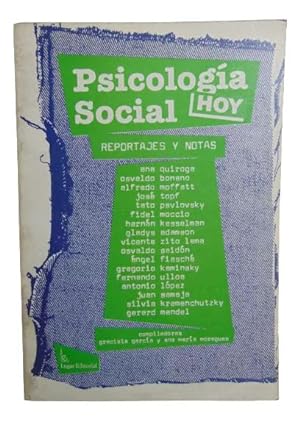 Psicología Social Hoy Reportajes Y Notas