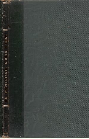Seller image for De Plotinianis libris qui inscribuntur peri tou kalou et peri tou no?tou kallous for sale by PRISCA