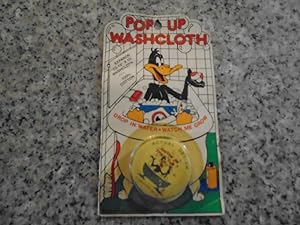 Vintage Warner Pop Up Washcloth 1986 Daffy Singing in The Tub Still sealed