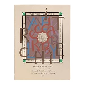 Seller image for Type-Faces: Ward Ritchie (Broadside) for sale by Peruse the Stacks