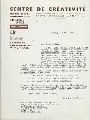 Seller image for La Revue de Psychokladologie et de Psychothie. n 1 Contient la Lettre au Prsident de la Rpublique sur la presse et les psychiatres. for sale by PRISCA