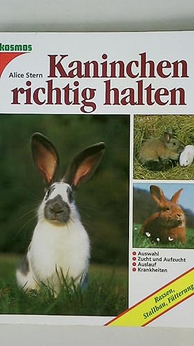 Bild des Verkufers fr KANINCHEN RICHTIG HALTEN. zum Verkauf von Butterfly Books GmbH & Co. KG