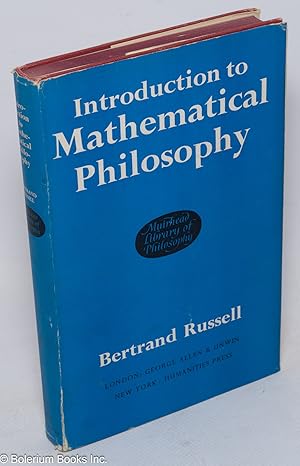 Imagen del vendedor de Introduction to Mathematical Philosophy a la venta por Bolerium Books Inc.