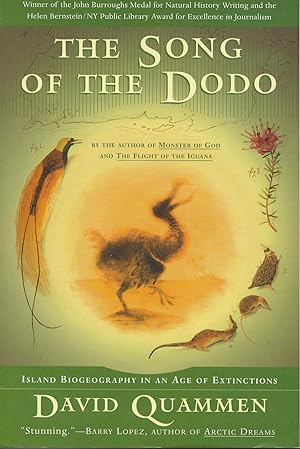 Image du vendeur pour The Song of the Dodo: Island Biogeography in an Age of Extinctions mis en vente par Twice Sold Tales, Capitol Hill