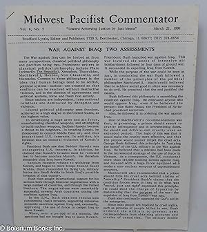 Midwest Pacifist Commentator; vol. 6, no. 2 (March 21, 1991)