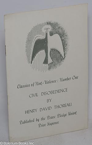 Seller image for Civil Disobedience for sale by Bolerium Books Inc.