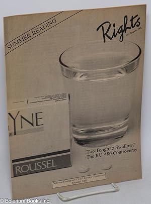 Seller image for Rights: Vol. 37, No. 2, July-August 1991; Too Tough to Swallow? The RU-486 Controversy for sale by Bolerium Books Inc.