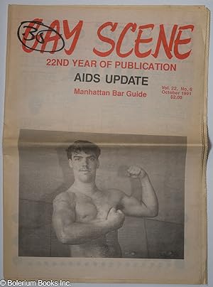 Seller image for Gay Scene: vol 22, #6, Oct. 1991: AIDS Update & Manhattan Bar Guide for sale by Bolerium Books Inc.